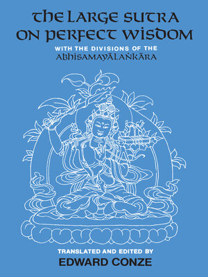 cover image of The Large Sutra on Perfect Wisdom